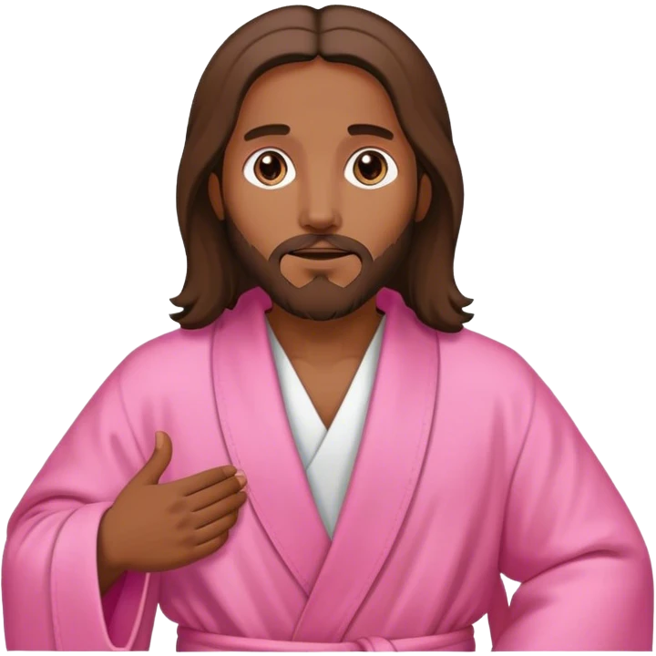 Jesús ropa rosada  emoji