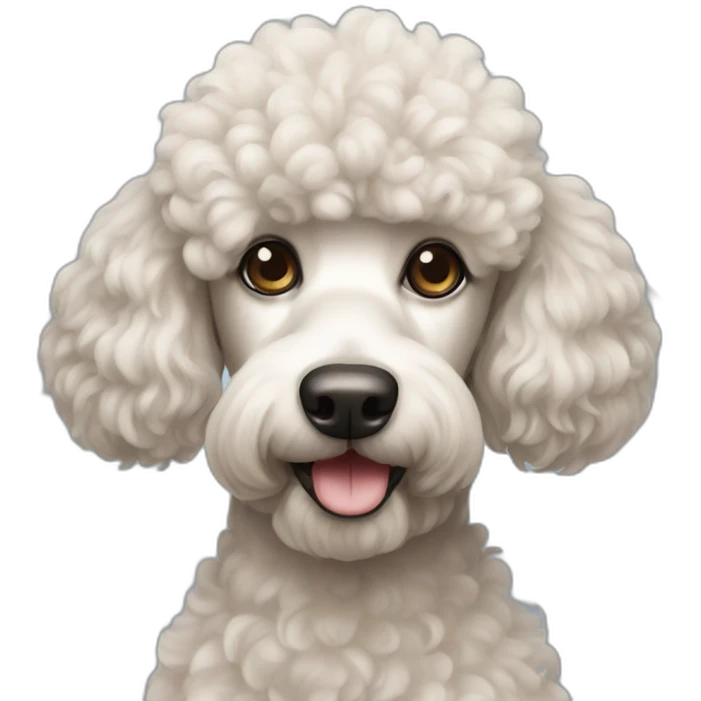Poodle dog emoji