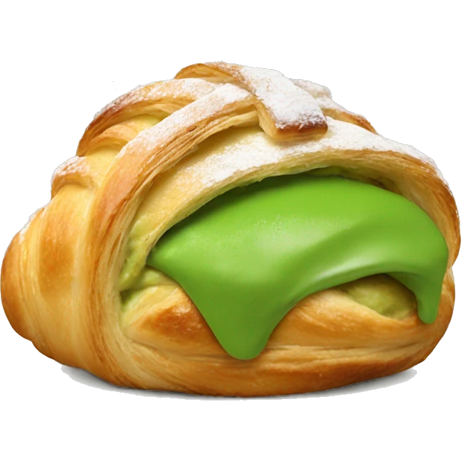 matcha croissant emoji