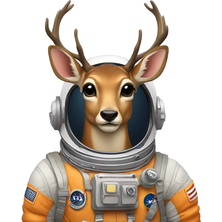 deer astronaut emoji