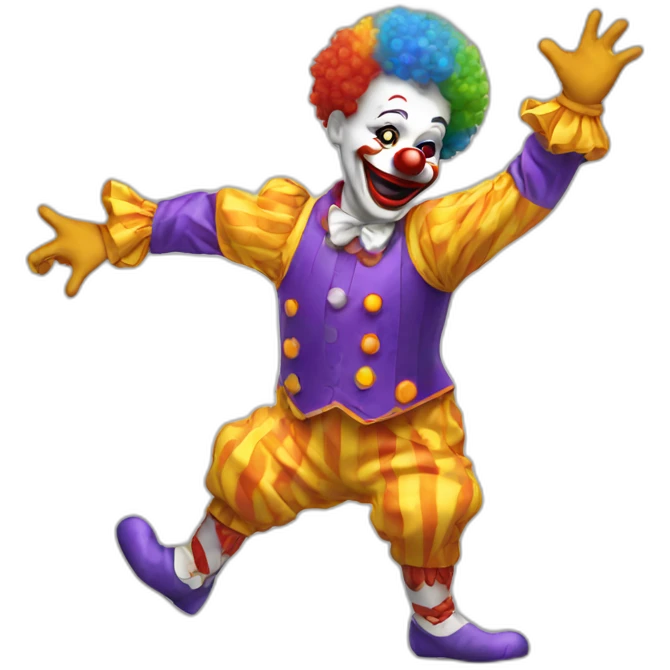 Clown dancing emoji