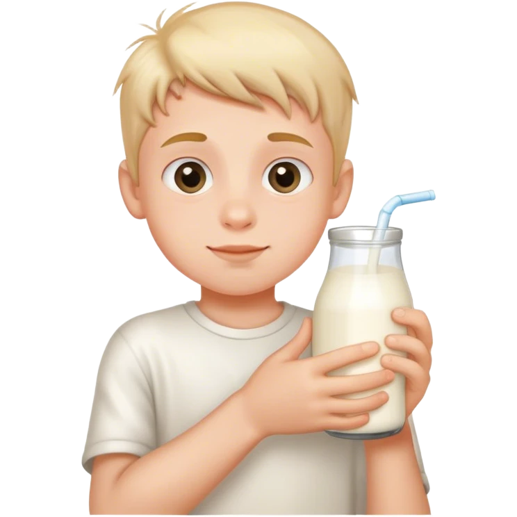 boy holding milk emoji