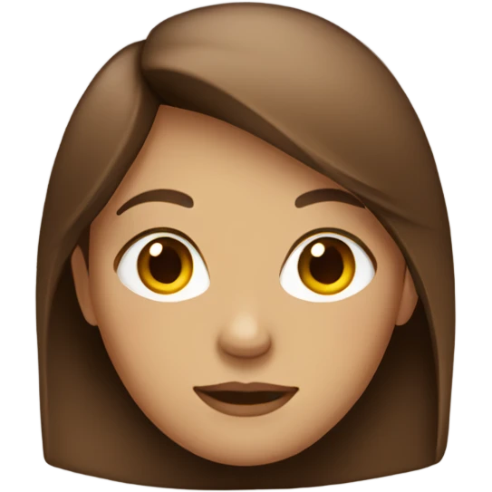 brown haired girl  emoji