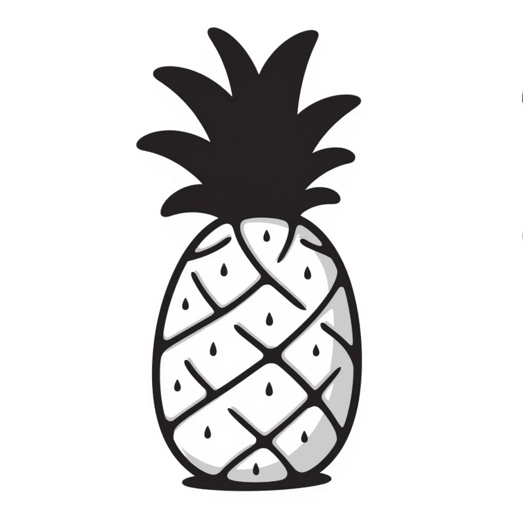 A pineapple emoji