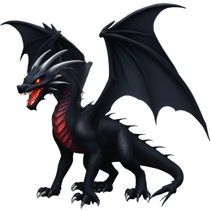 Dragón negro furia nocturna how to train your dragon emoji