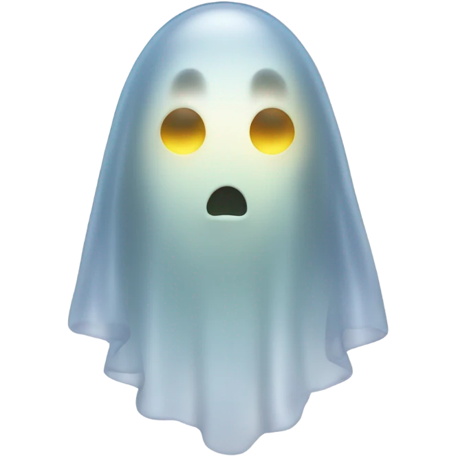 transparent ghost, ethereal, without shape emoji