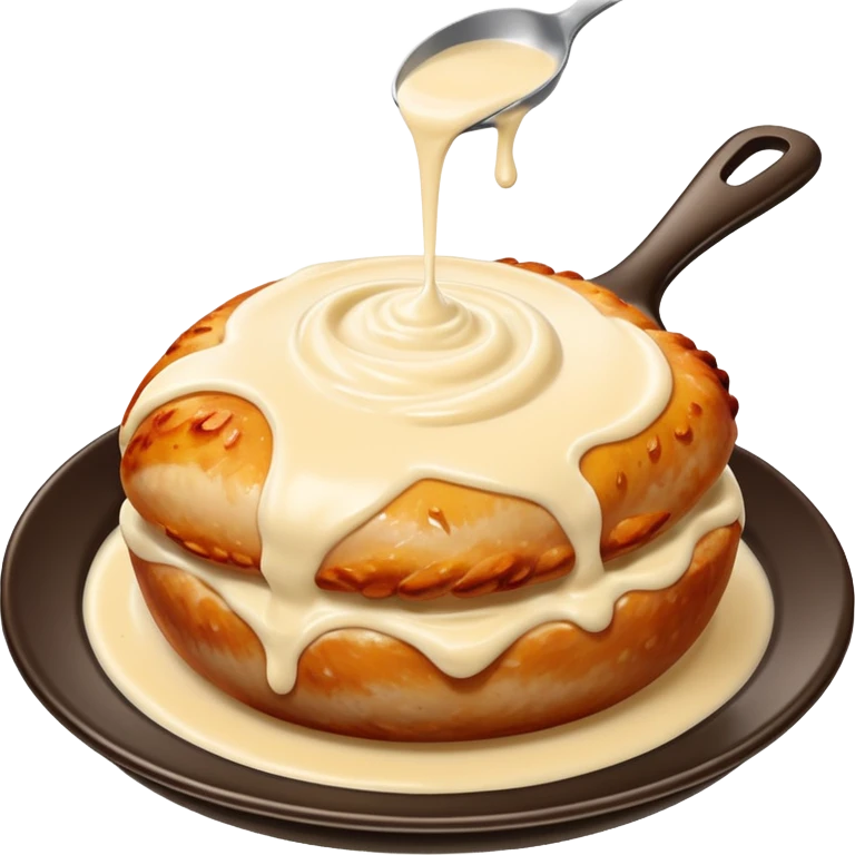 Make a emoji of cream on chicken emoji