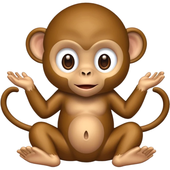 Monkey with baby oil emoji