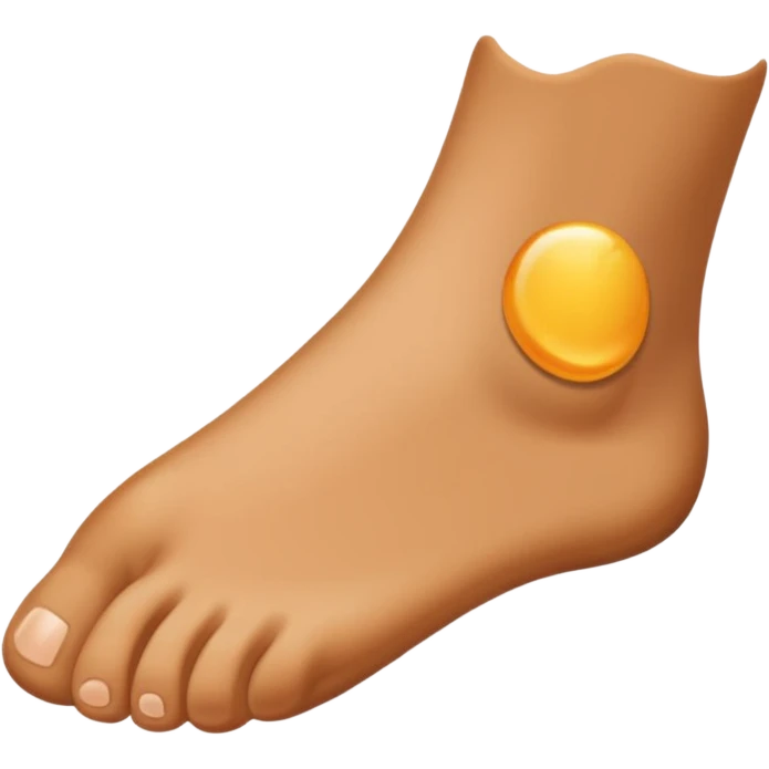 a single foot, simple and clear emoji