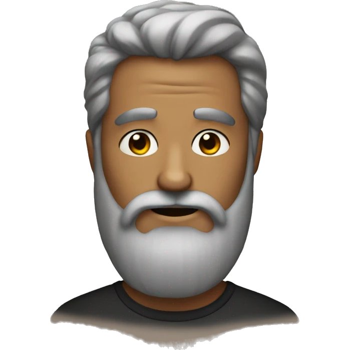Beard man with emoji emoji
