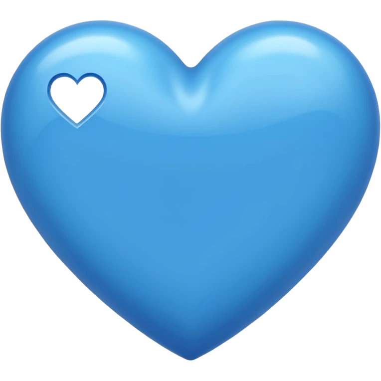 Голубое сердце emoji