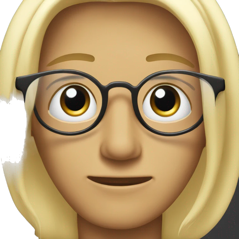 Prete anziano con capelli biondi senza occhiali  emoji