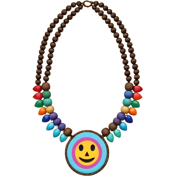 hippie necklace emoji