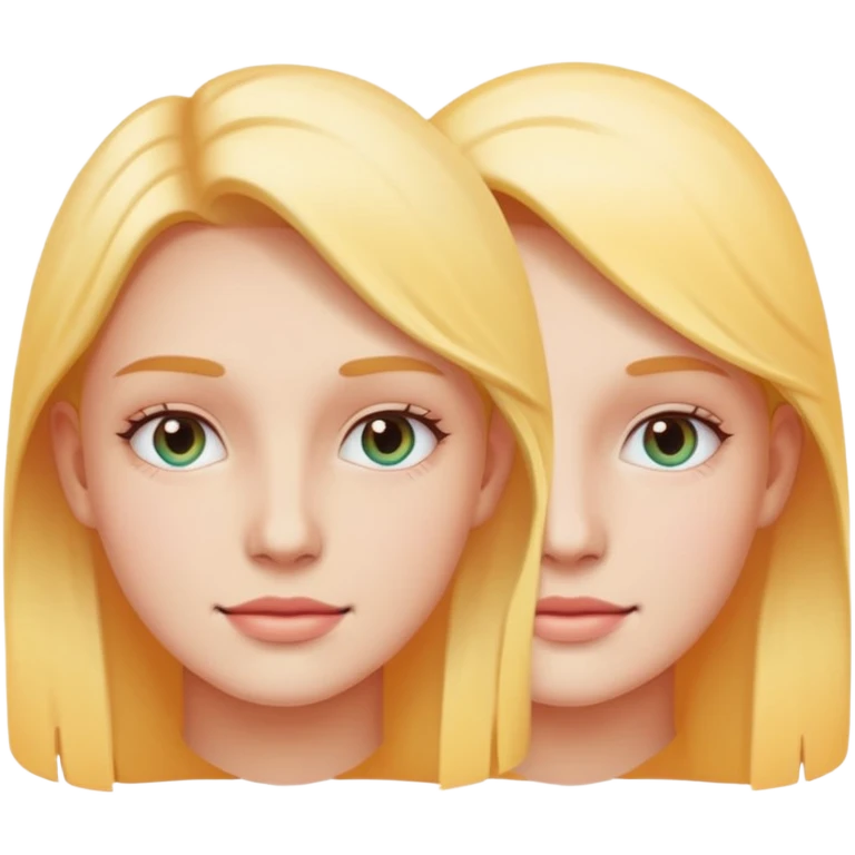 half face before and after glowing skin, minimal emoji illustration, pastel colors, smooth gradient emoji