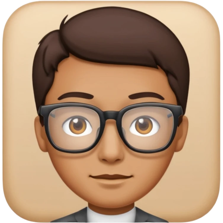 square frame glasses emoji