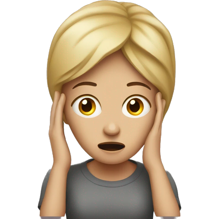 woman and man scared together emoji