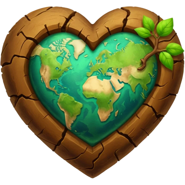 earth heart emoji