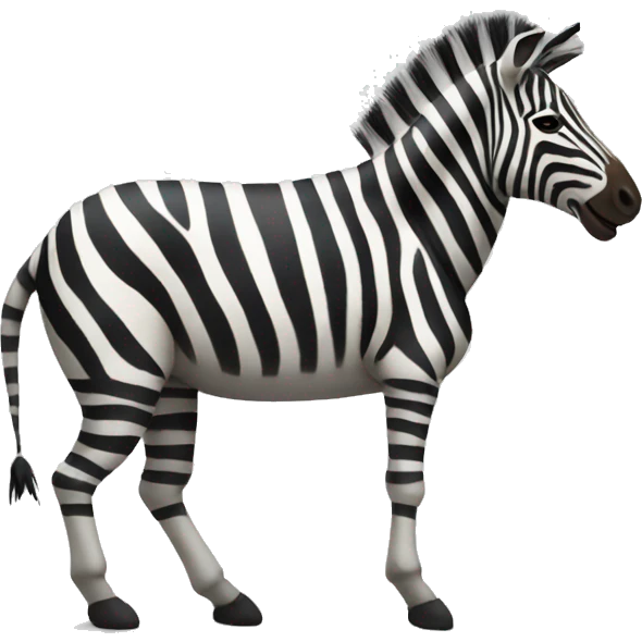zebra twerking emoji