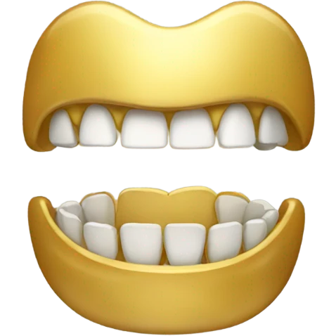 Gold teeth emoji