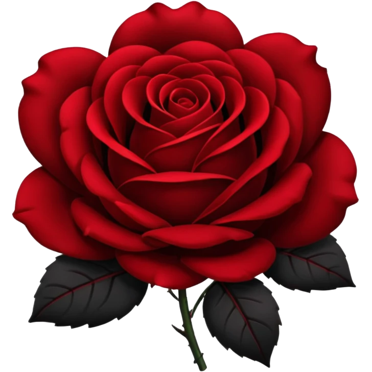 Rosa negra emoji