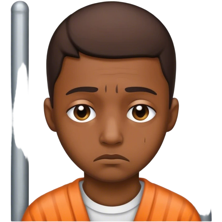 Sad prisoner emoji