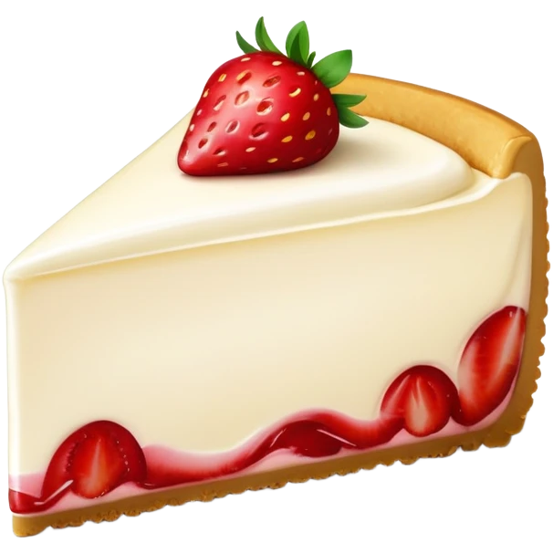 ultra realistic strawberry cheesecake  emoji