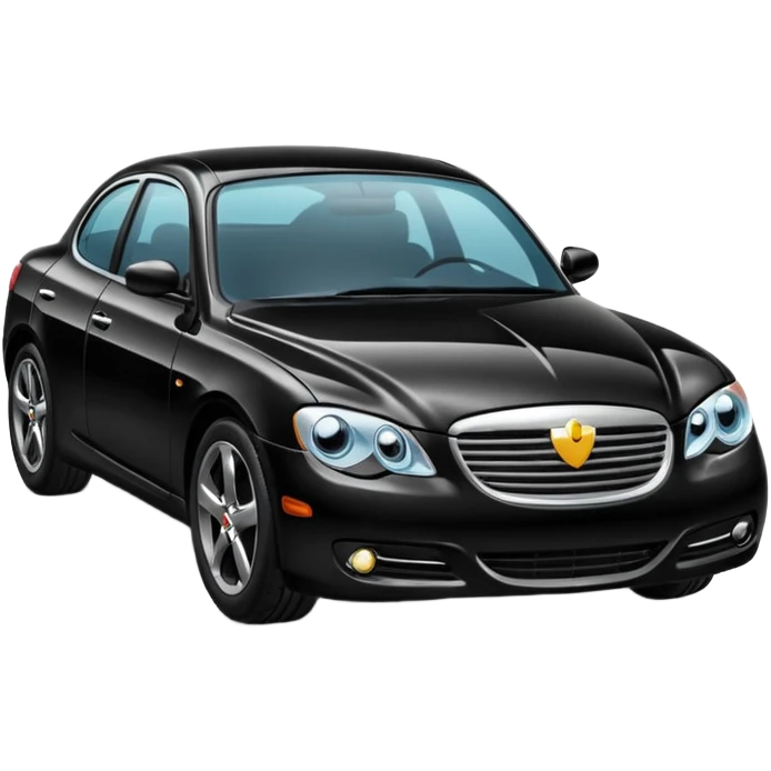A black color car emoji