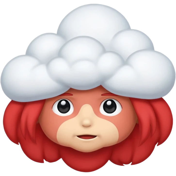 red anime cloud emoj emoji