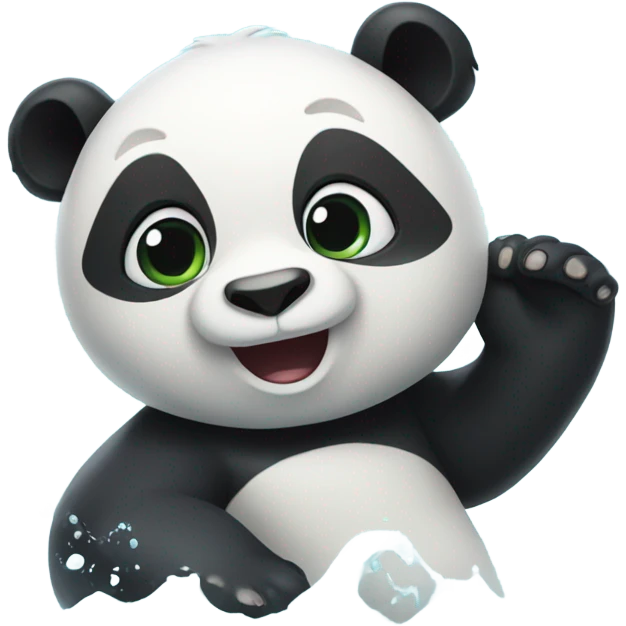 Panda nadando emoji