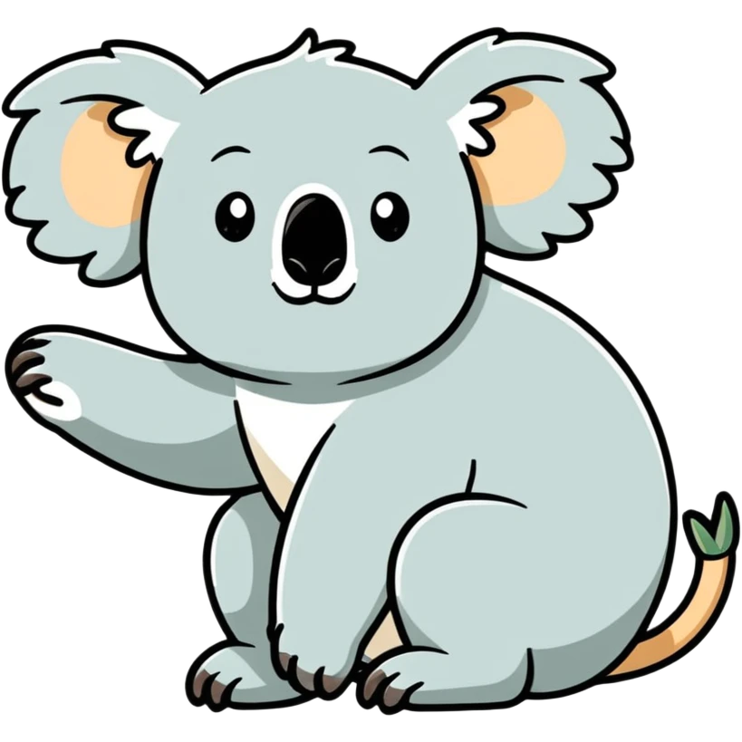 Koala clinging to my leg emoji