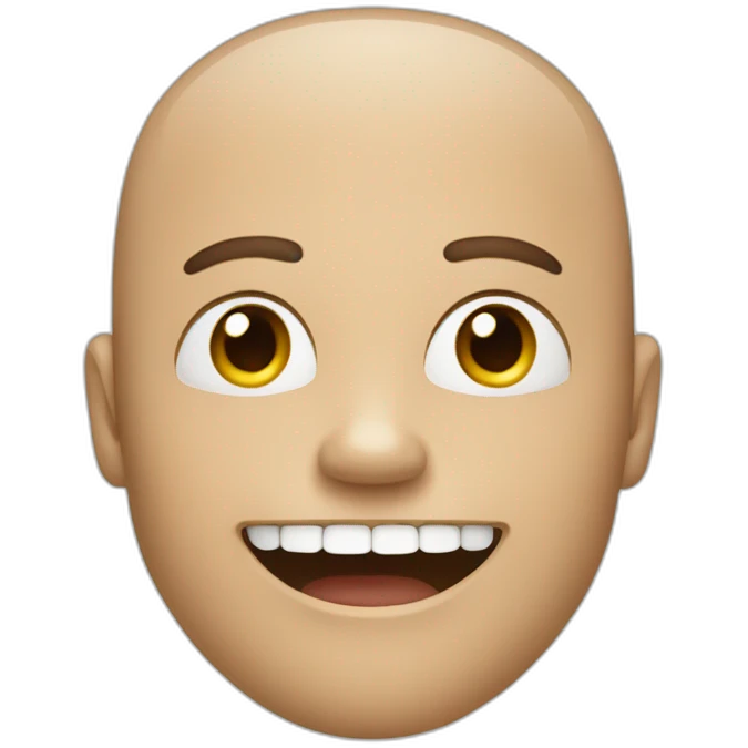 A man with diastema teeth emoji