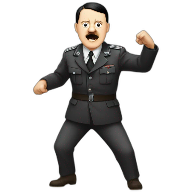 Hitler doing gangnam style emoji