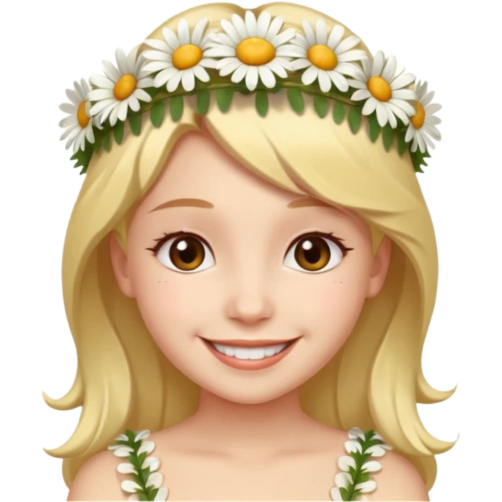 Girl with daisy crown

























 emoji