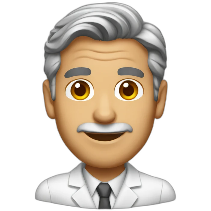 George Clooney scientist emoji
