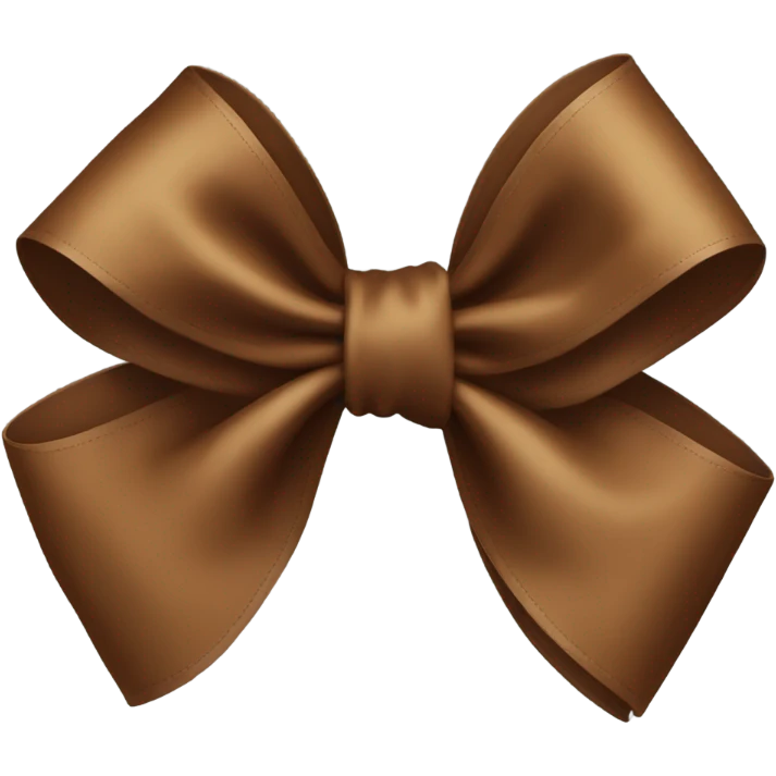 Brown bow emoji