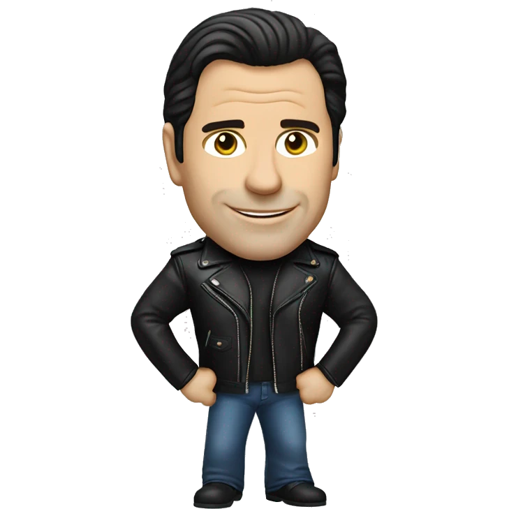 John travolta in leather jacket emoji
