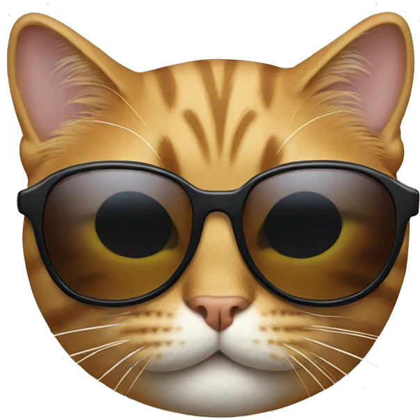 Cat with sunglasses emoji