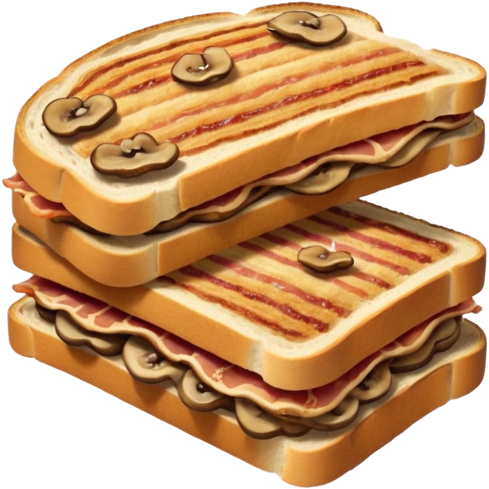Bacon, mushroom sourdough emoji