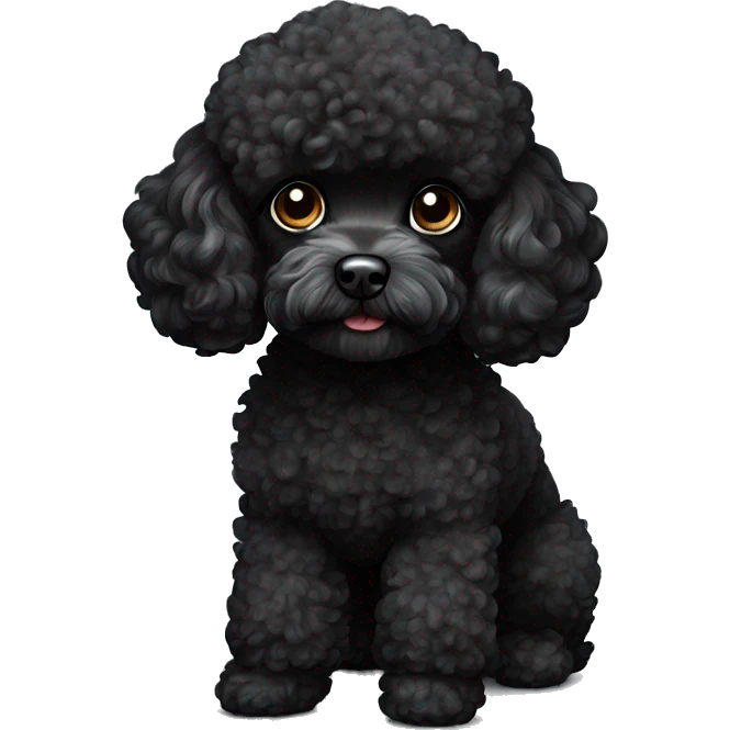 black toy poodle emoji