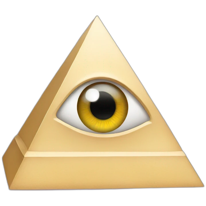 pyramid with eye emoji