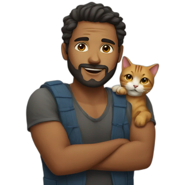 man love cat emoji