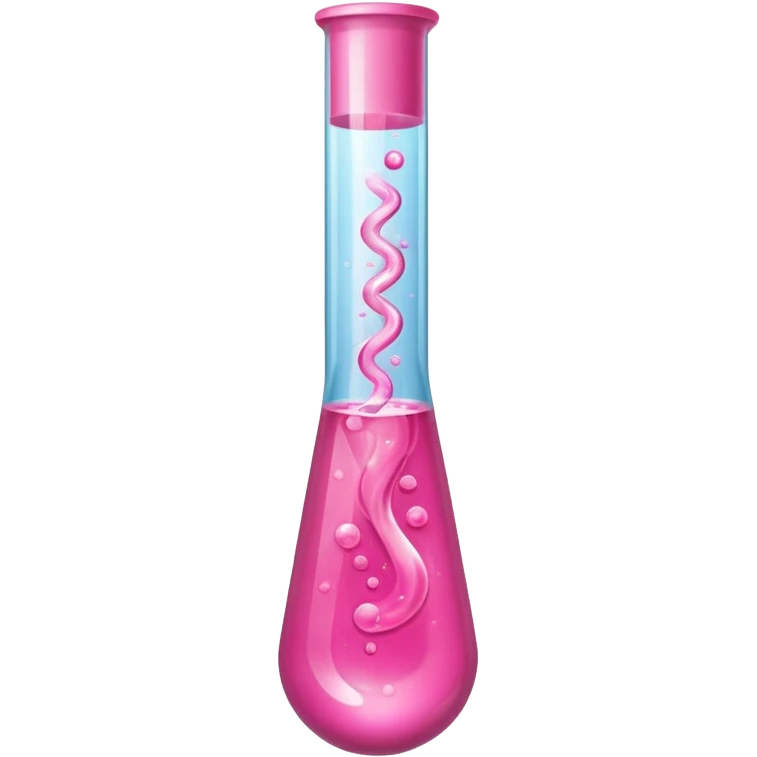pink liquid in test tube emoji