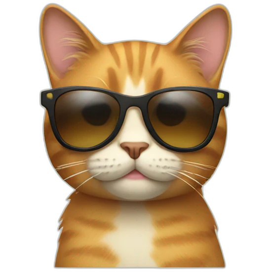 Cat with sunglasses emoji
