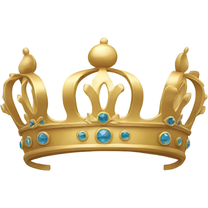 Crown with a bow  emoji