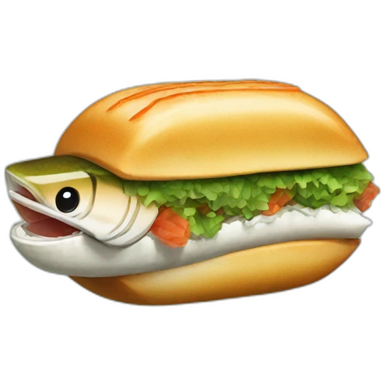 barracuda, sushi burger emoji