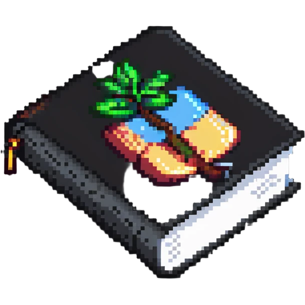 A single book with a bookmark emoji