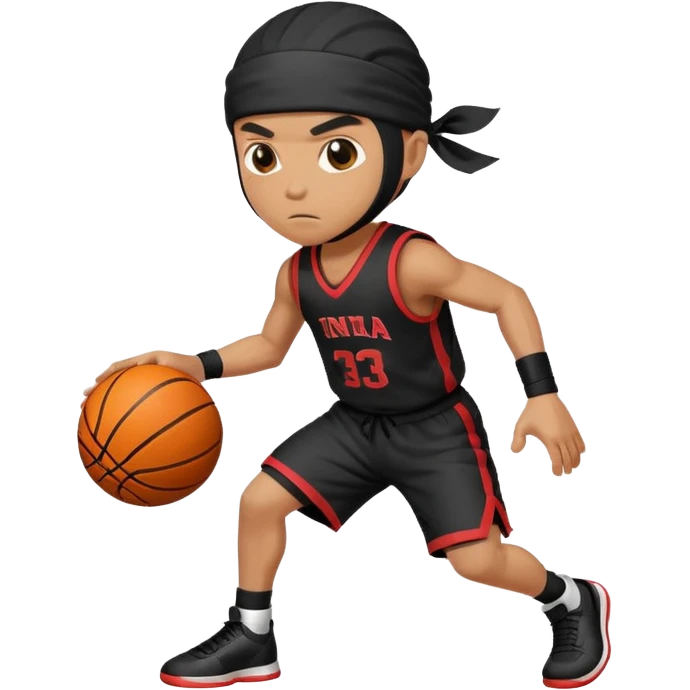 ninja playing basketball emoji