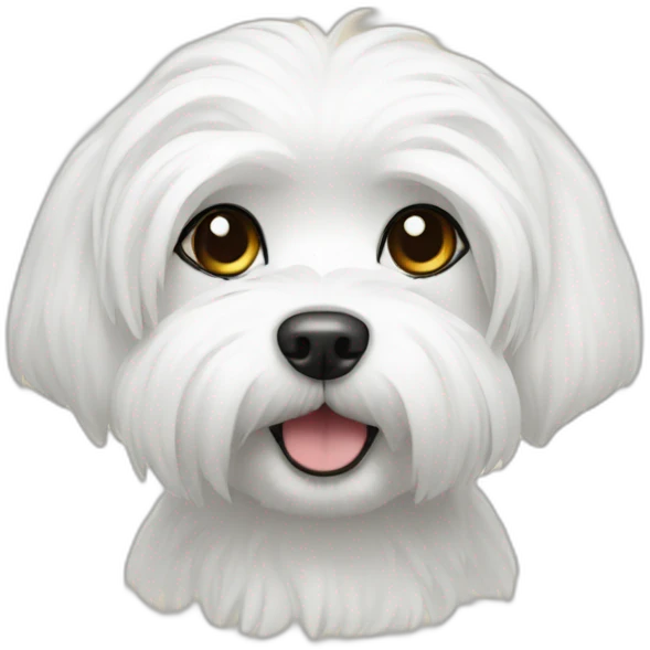 White Maltese emoji