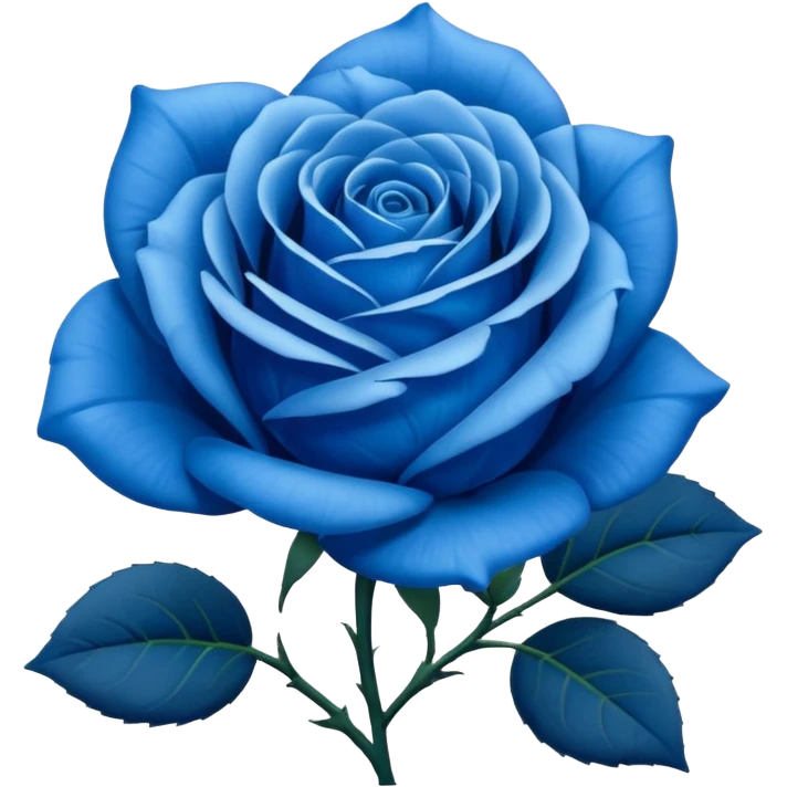 Rosa azul emoji