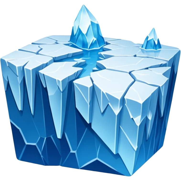 Broken ice shelf emoji